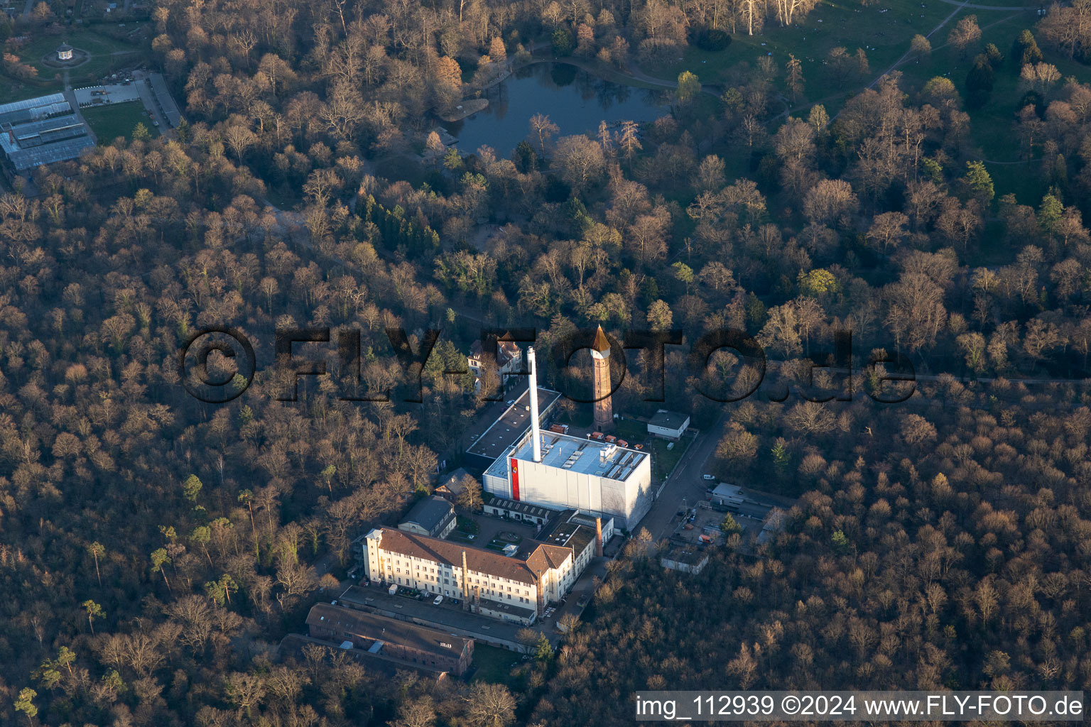 Vue aérienne de Majolique à le quartier Innenstadt-West in Karlsruhe dans le département Bade-Wurtemberg, Allemagne