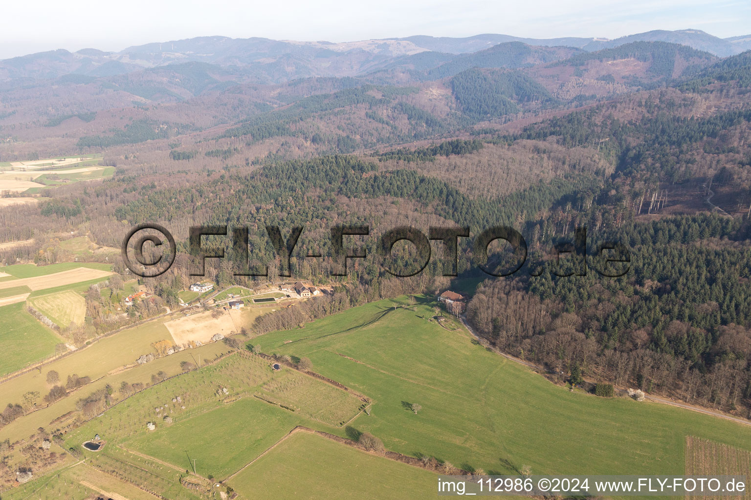 Staufen im Breisgau dans le département Bade-Wurtemberg, Allemagne d'en haut