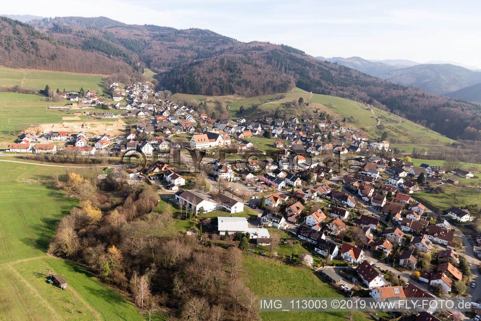 Vue aérienne de Sölden dans le département Bade-Wurtemberg, Allemagne