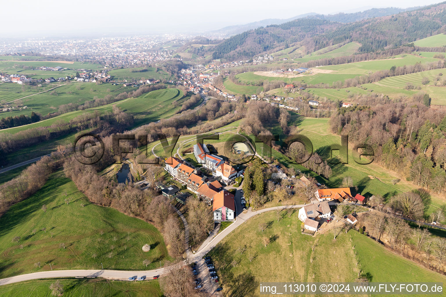 Vue aérienne de Clinique cts Stockenhöfe à Wittnau dans le département Bade-Wurtemberg, Allemagne