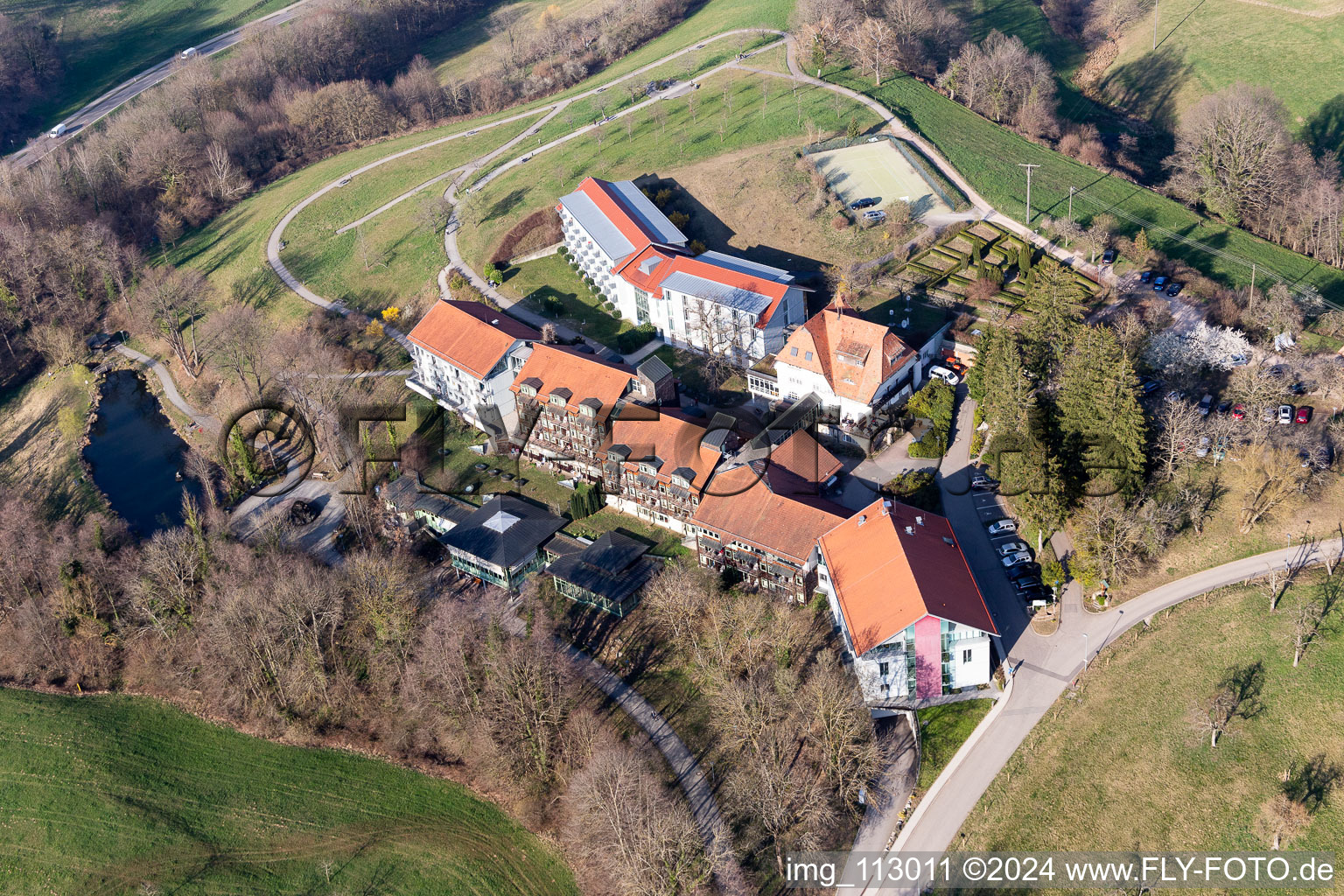 Vue aérienne de Clinique cts Stockenhöfe à Wittnau dans le département Bade-Wurtemberg, Allemagne