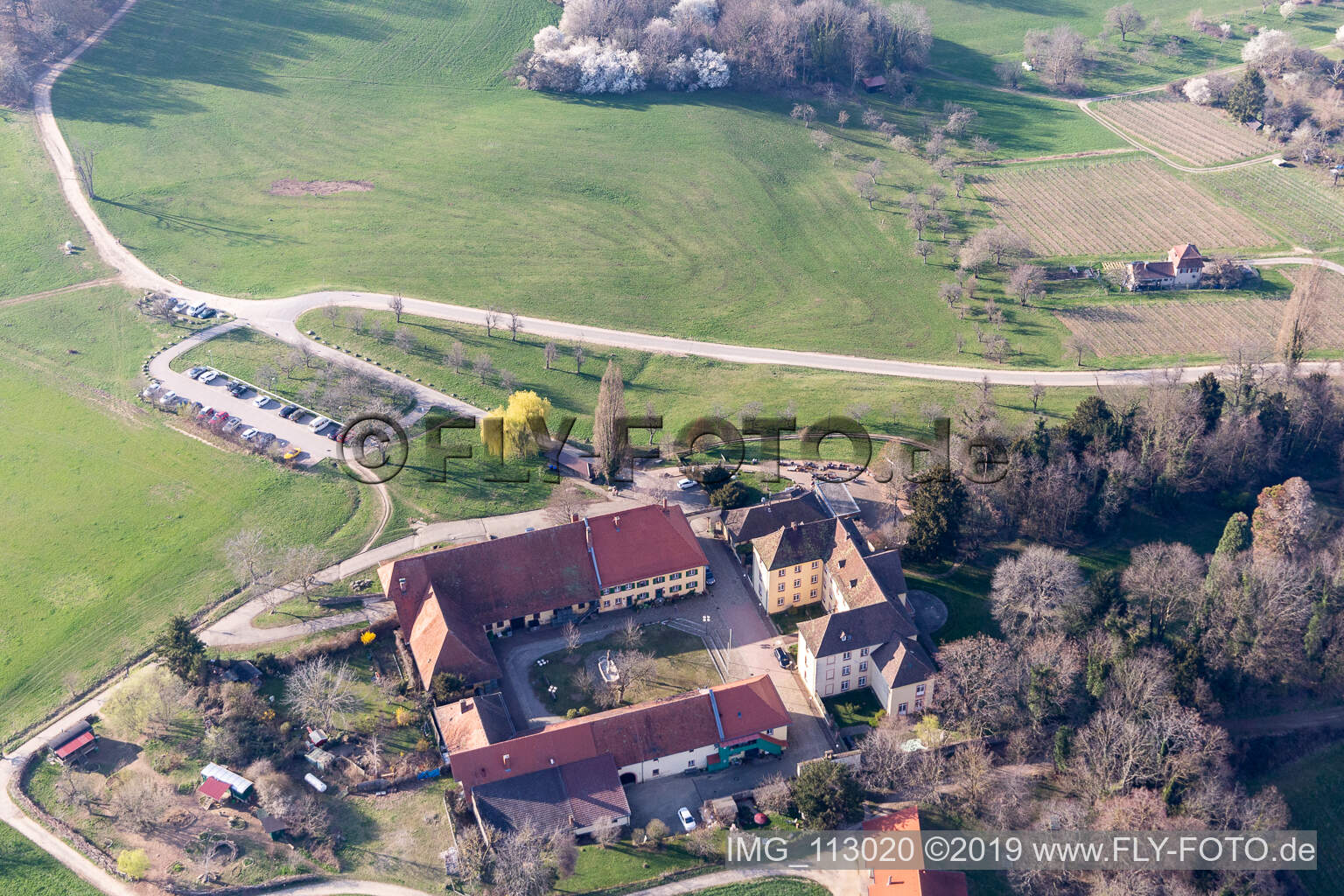 Vue aérienne de Château des Jésuites à Merzhausen dans le département Bade-Wurtemberg, Allemagne