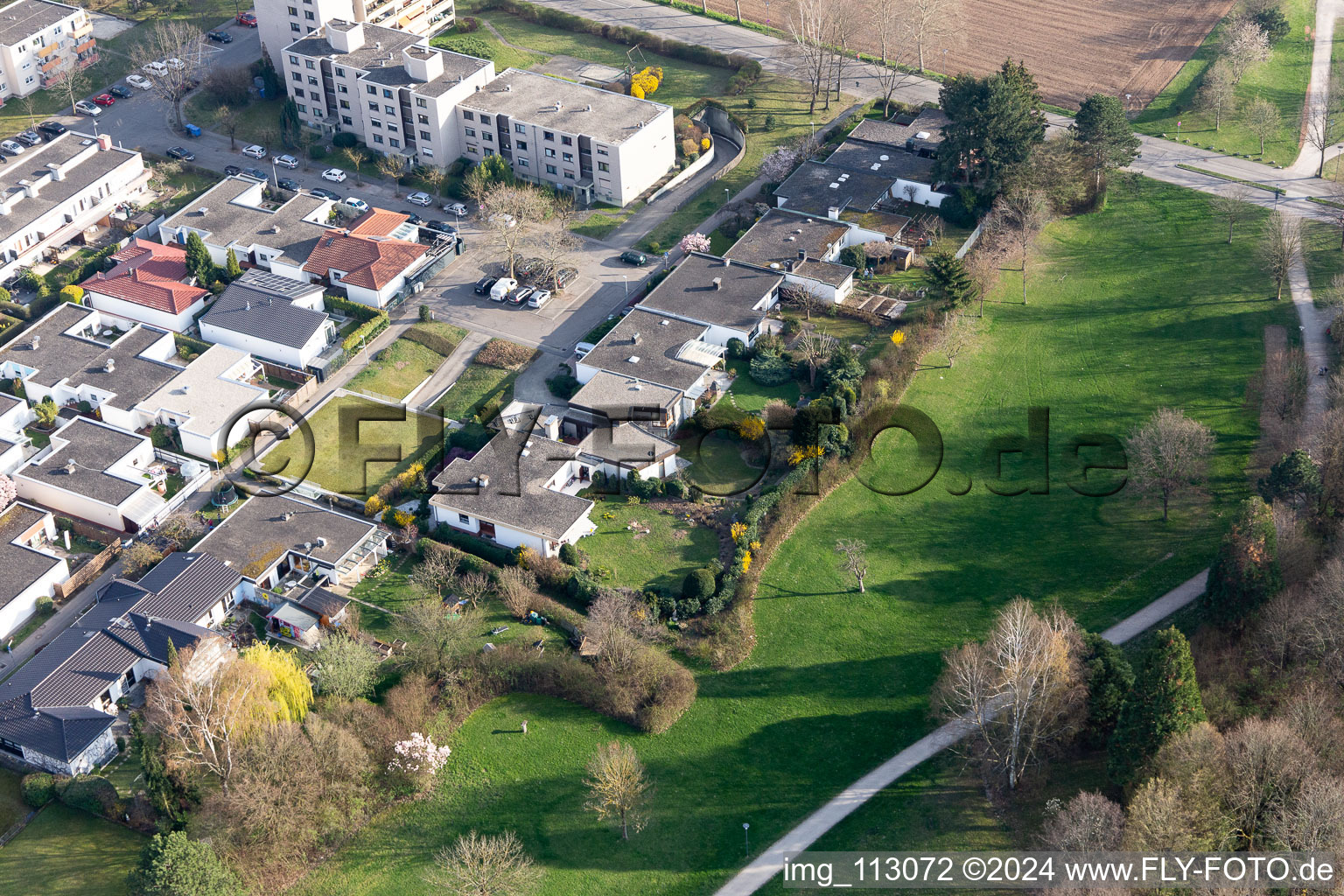 Vue aérienne de Frankenstr à Denzlingen dans le département Bade-Wurtemberg, Allemagne