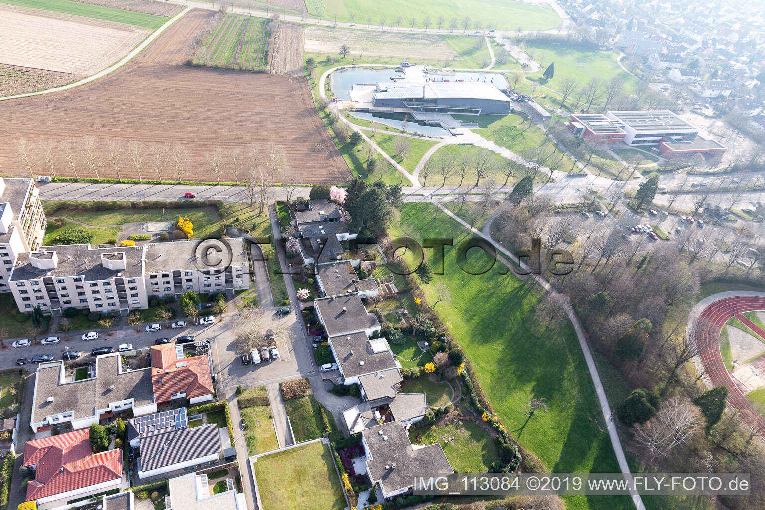 Vue aérienne de Frankenstr à Denzlingen dans le département Bade-Wurtemberg, Allemagne