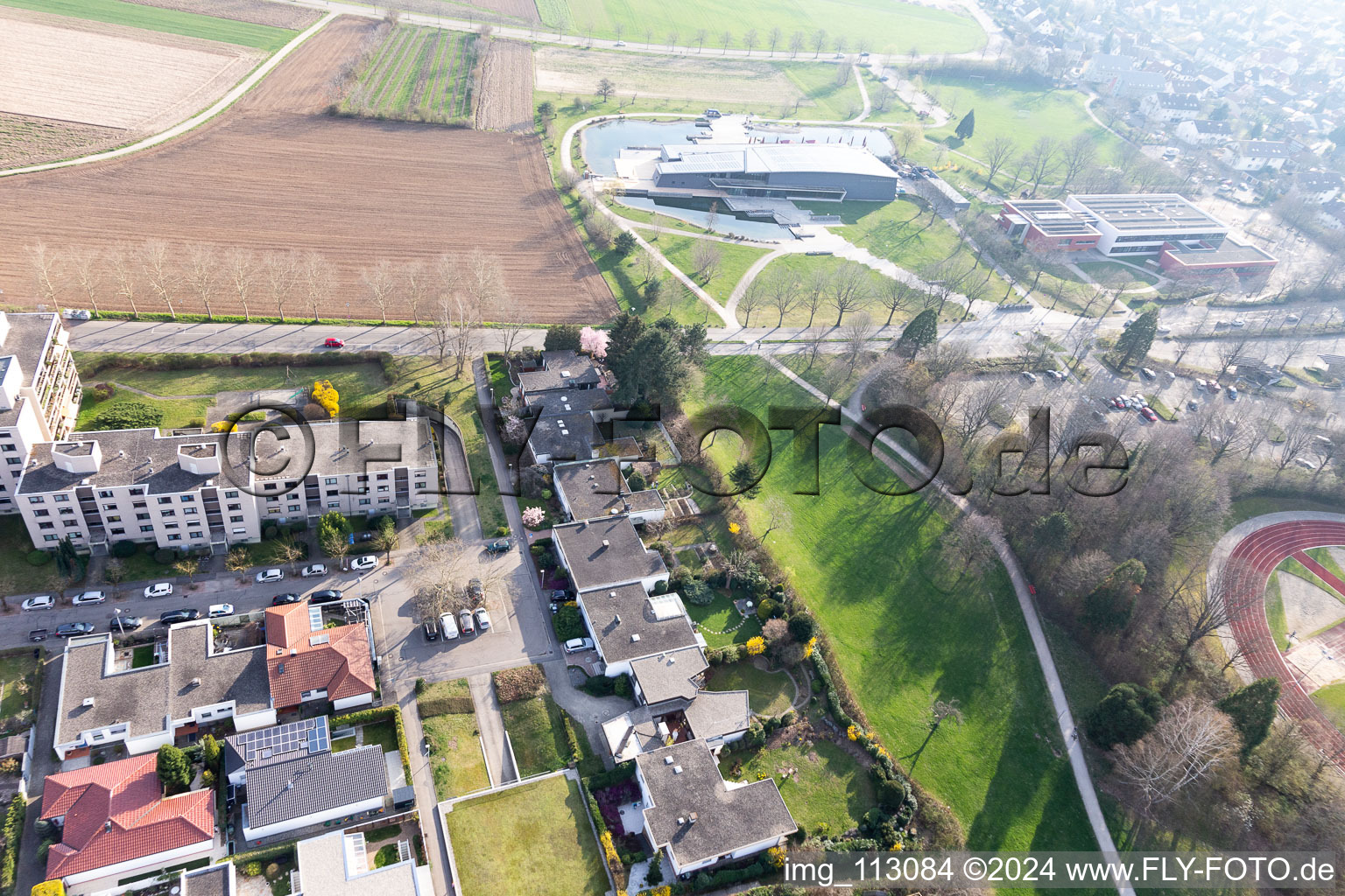 Vue aérienne de Frankenstr à Denzlingen dans le département Bade-Wurtemberg, Allemagne