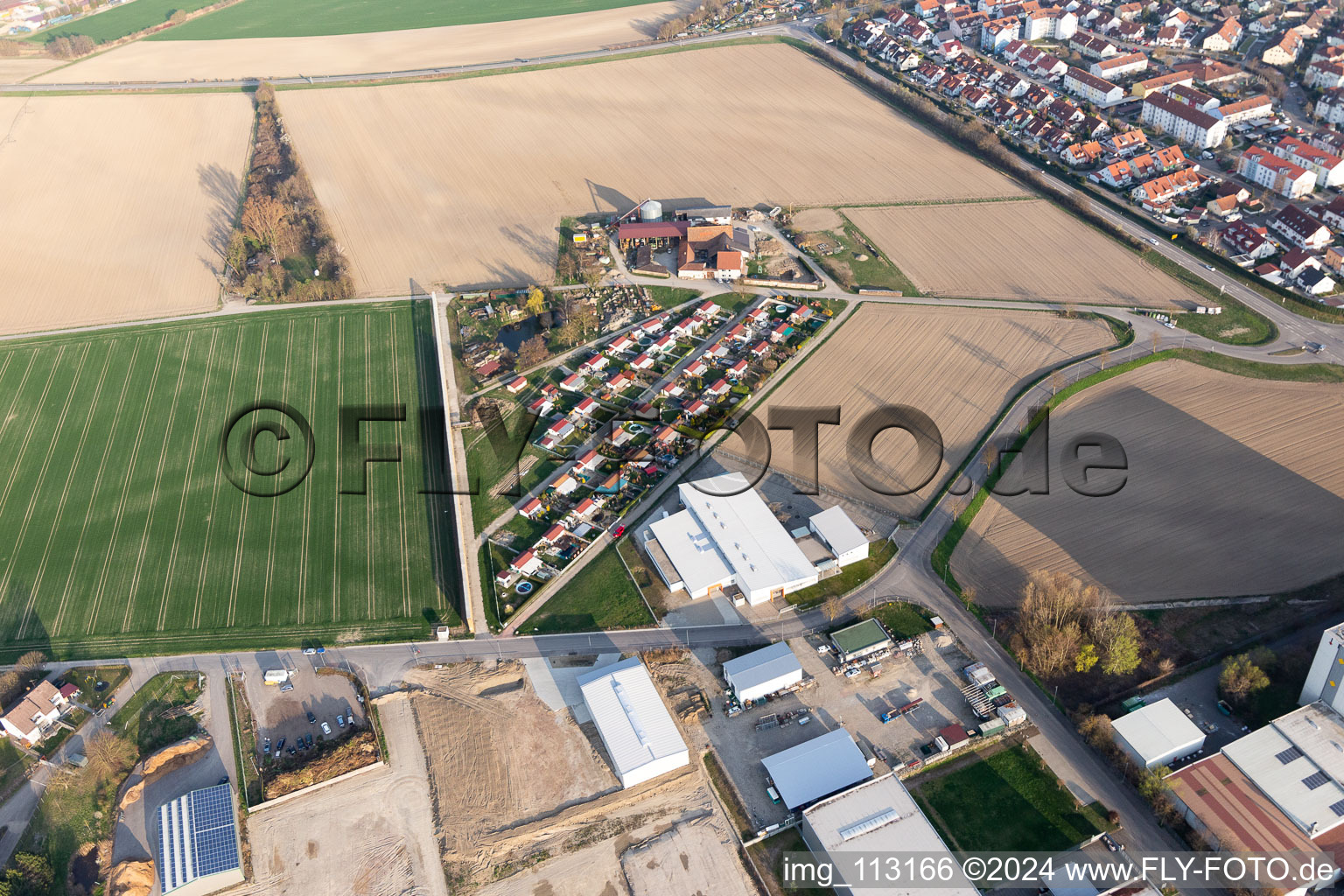 Vue aérienne de Breisach am Rhein dans le département Bade-Wurtemberg, Allemagne