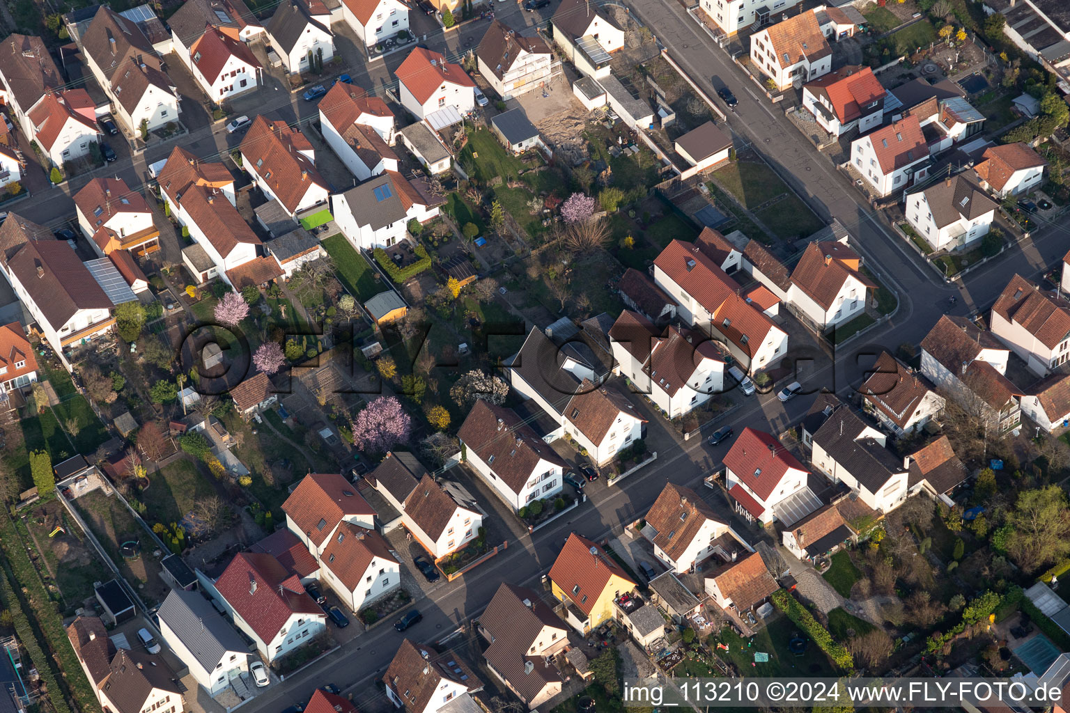 Kandel dans le département Rhénanie-Palatinat, Allemagne vue du ciel