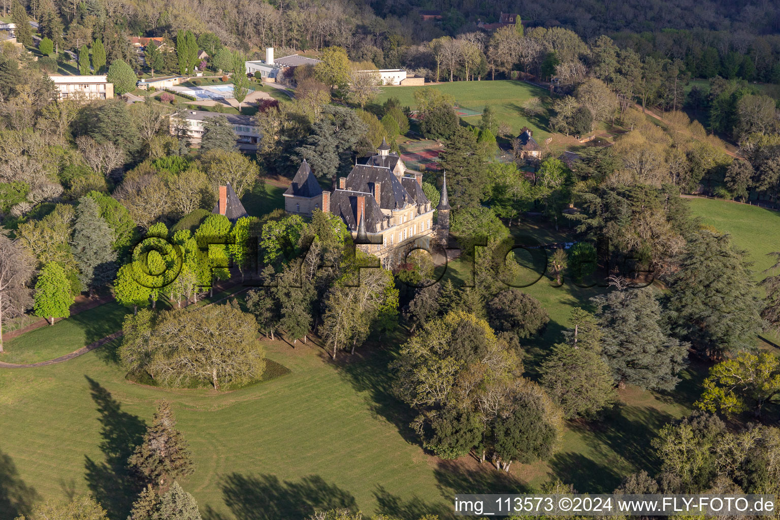 Photographie aérienne de Domme dans le département Dordogne, France