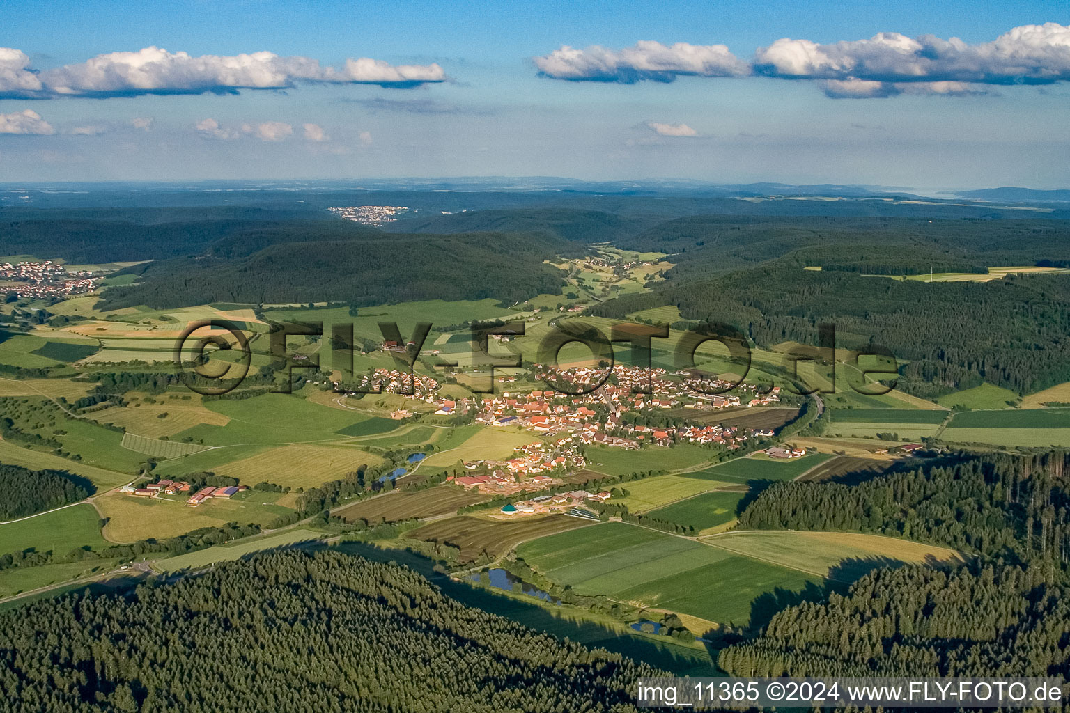 Vue aérienne de Talheim à Talheim près de Tuttlingen à Talheim bei Tuttlingen  dans le département Bade-Wurtemberg, Allemagne