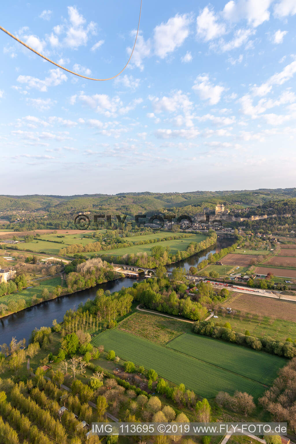 Vézac dans le département Dordogne, France vue d'en haut