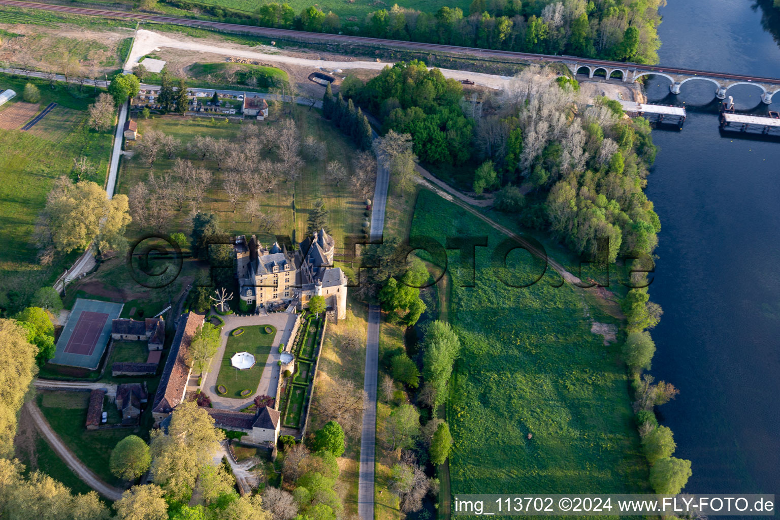 Photographie aérienne de Château de Fayrac à Castelnaud-la-Chapelle dans le département Dordogne, France