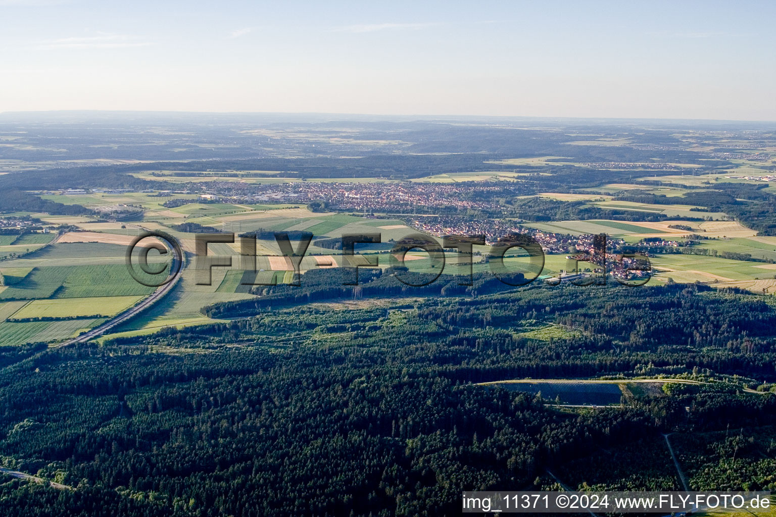 Tuningen dans le département Bade-Wurtemberg, Allemagne d'en haut