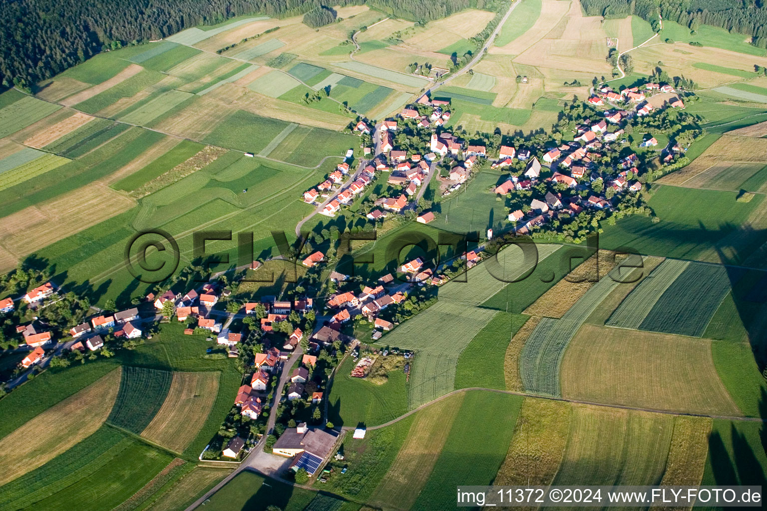 Vue aérienne de Dans le quartier Ippingen à Immendingen à Ippingen dans le département Bade-Wurtemberg, Allemagne