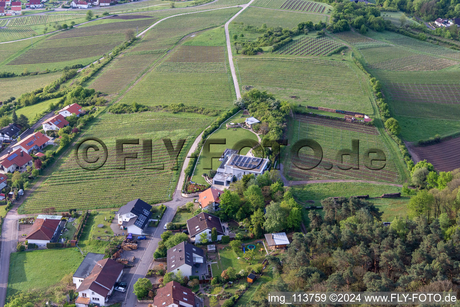 Vue oblique de Quartier Gleiszellen in Gleiszellen-Gleishorbach dans le département Rhénanie-Palatinat, Allemagne