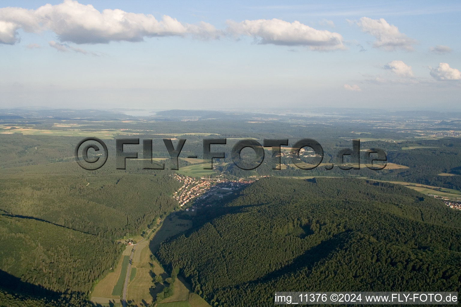 Immendingen dans le département Bade-Wurtemberg, Allemagne vue d'en haut