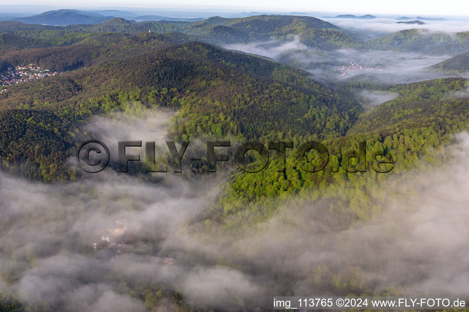 Bad Bergzabern dans le département Rhénanie-Palatinat, Allemagne vue du ciel