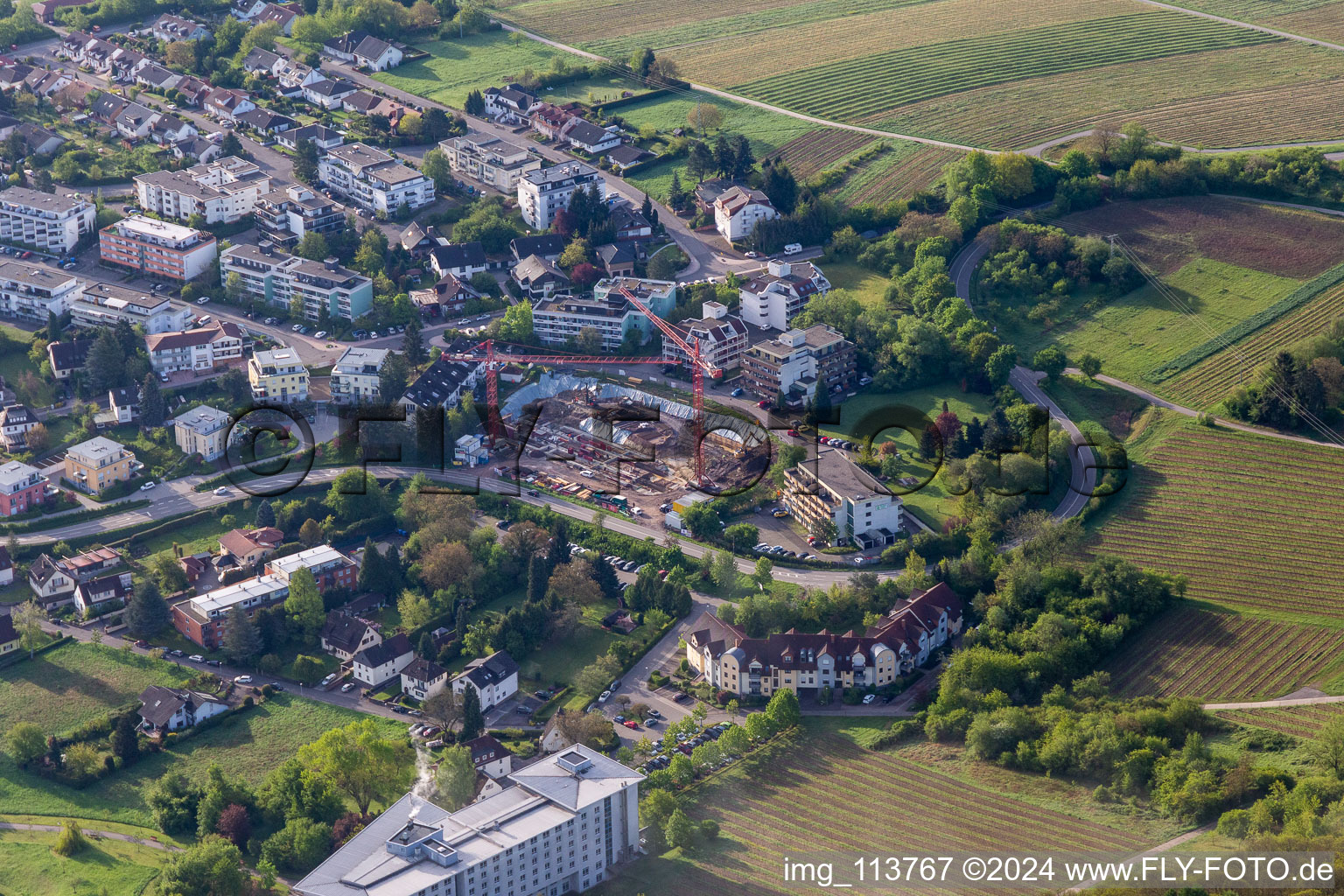 Image drone de Bad Bergzabern dans le département Rhénanie-Palatinat, Allemagne