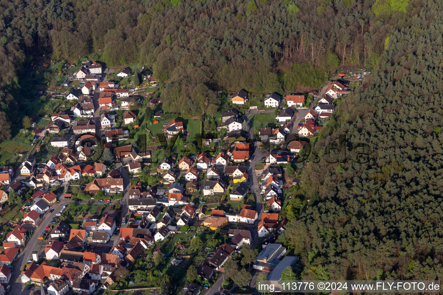 Dörrenbach dans le département Rhénanie-Palatinat, Allemagne d'en haut