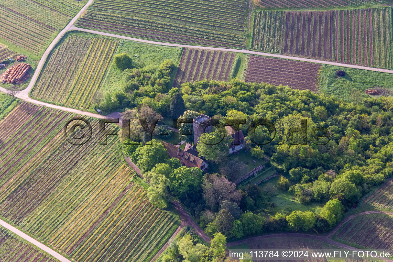 Wissembourg dans le département Bas Rhin, France d'un drone