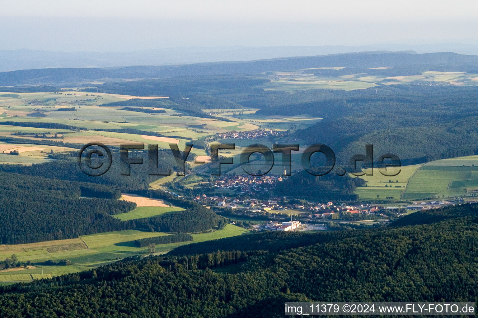 Geisingen dans le département Bade-Wurtemberg, Allemagne vue d'en haut