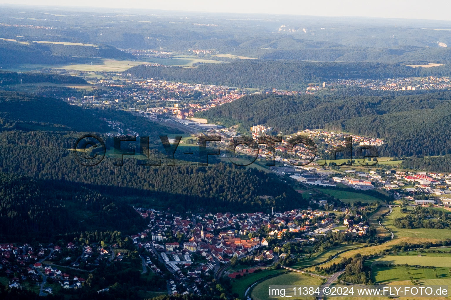 Immendingen dans le département Bade-Wurtemberg, Allemagne vue du ciel