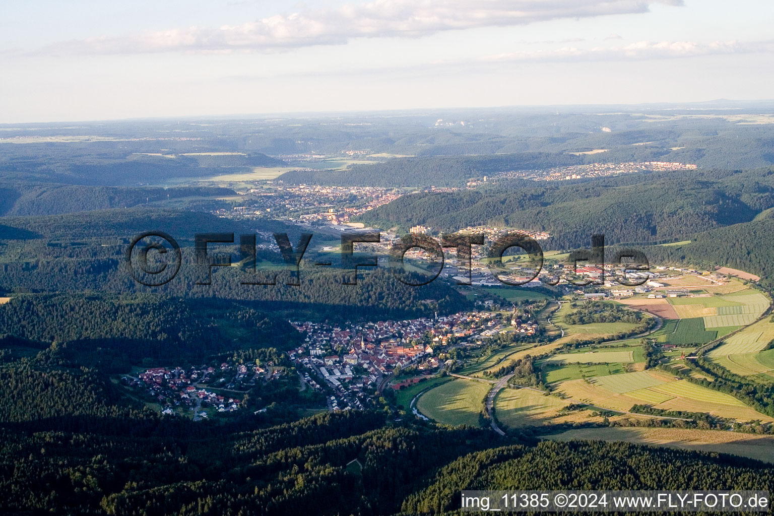 Enregistrement par drone de Immendingen dans le département Bade-Wurtemberg, Allemagne