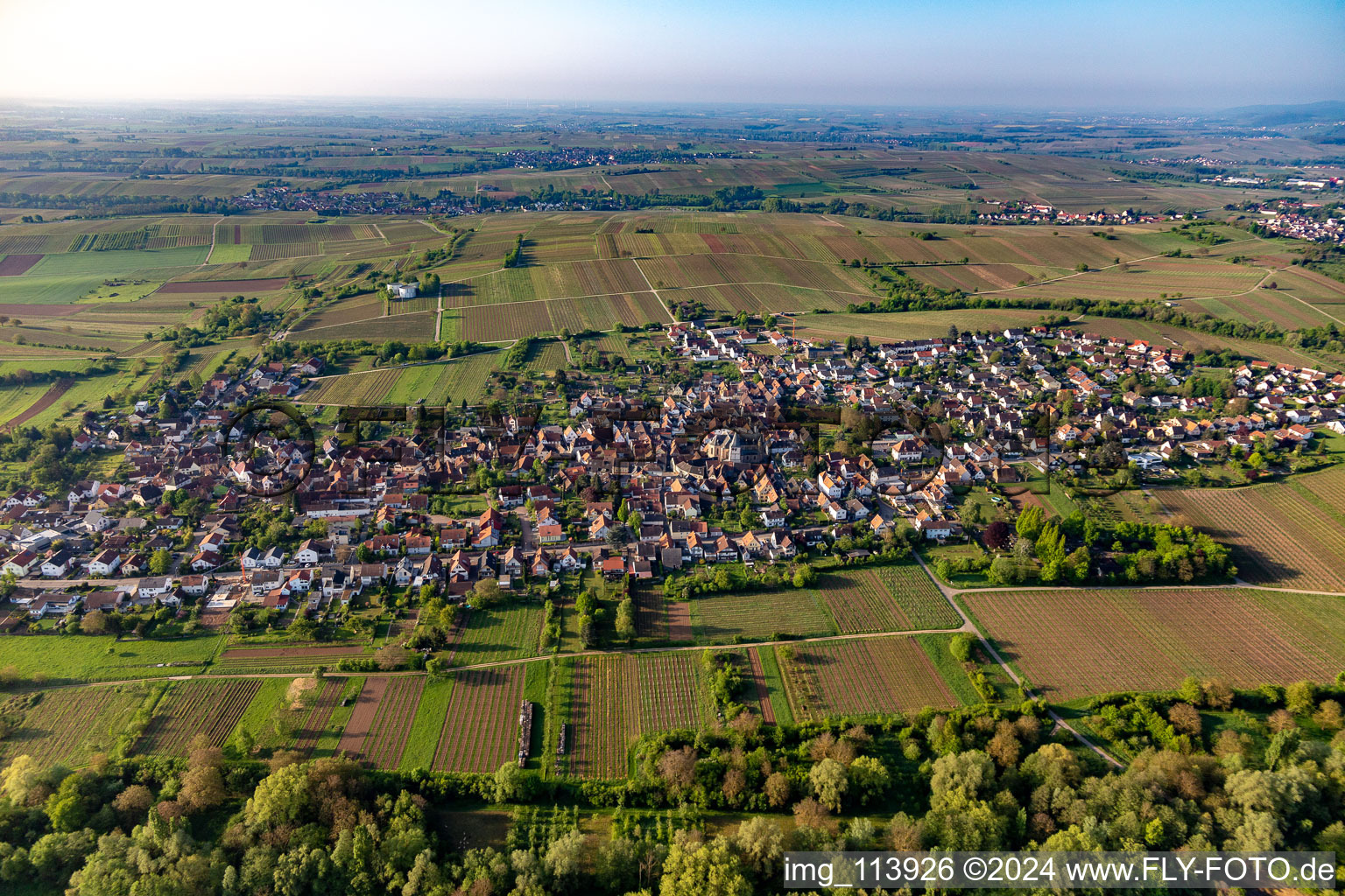 Vue oblique de Quartier Arzheim in Landau in der Pfalz dans le département Rhénanie-Palatinat, Allemagne