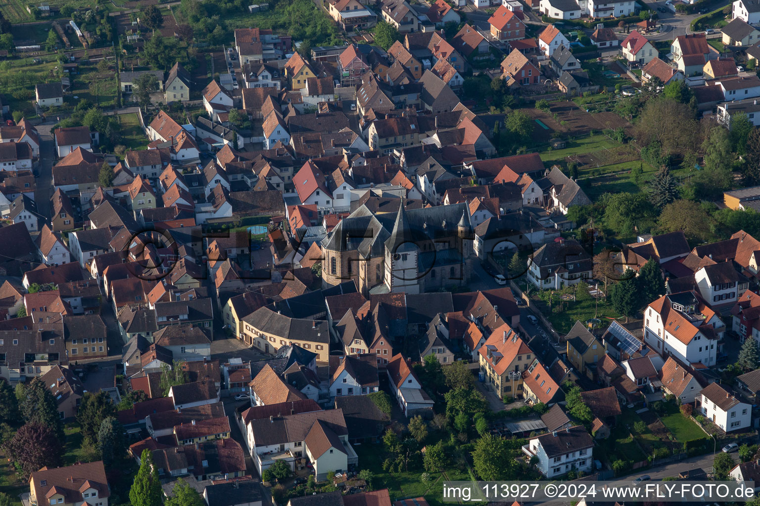 Quartier Arzheim in Landau in der Pfalz dans le département Rhénanie-Palatinat, Allemagne d'en haut