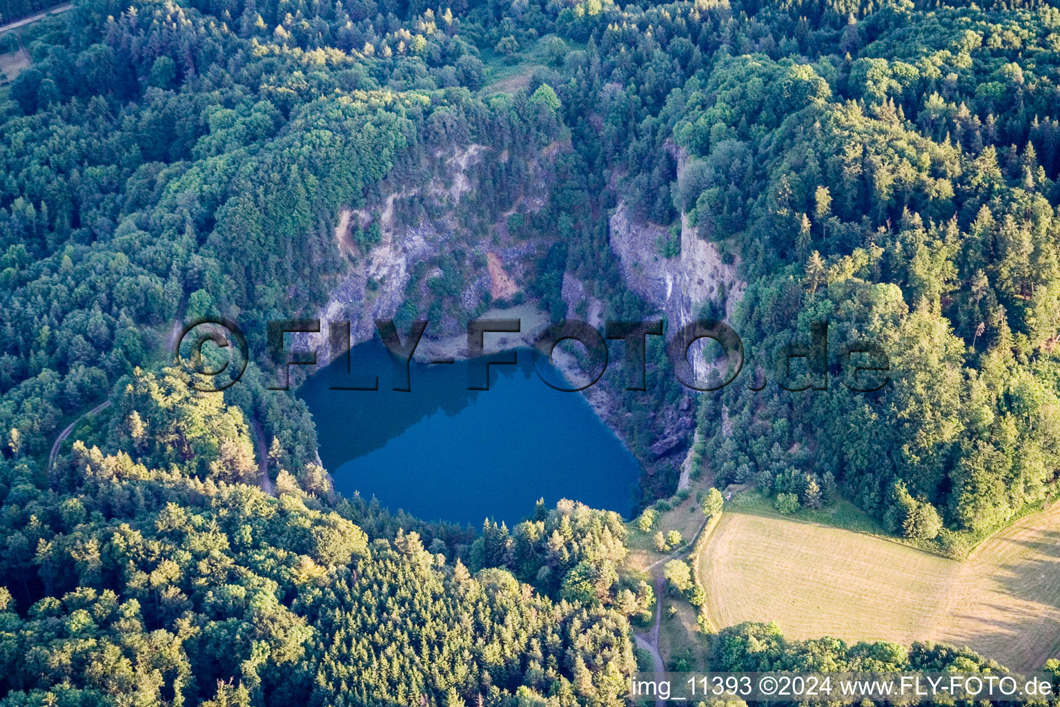 Vue aérienne de Volcan Hewenegg à Immendingen dans le département Bade-Wurtemberg, Allemagne