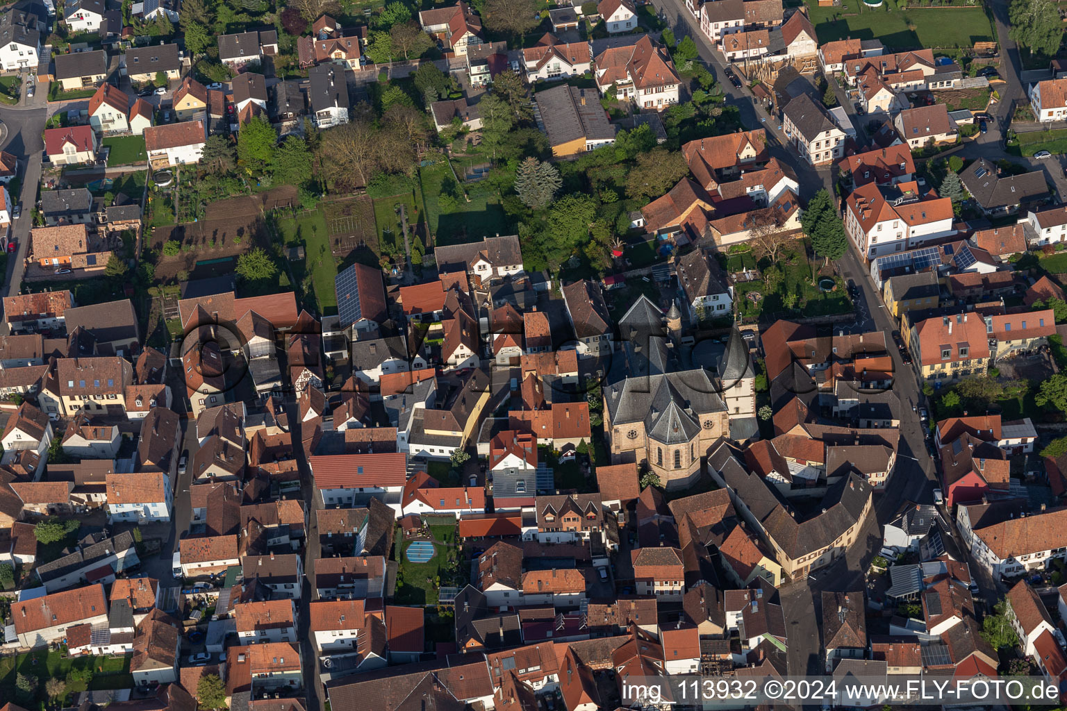 Quartier Arzheim in Landau in der Pfalz dans le département Rhénanie-Palatinat, Allemagne depuis l'avion