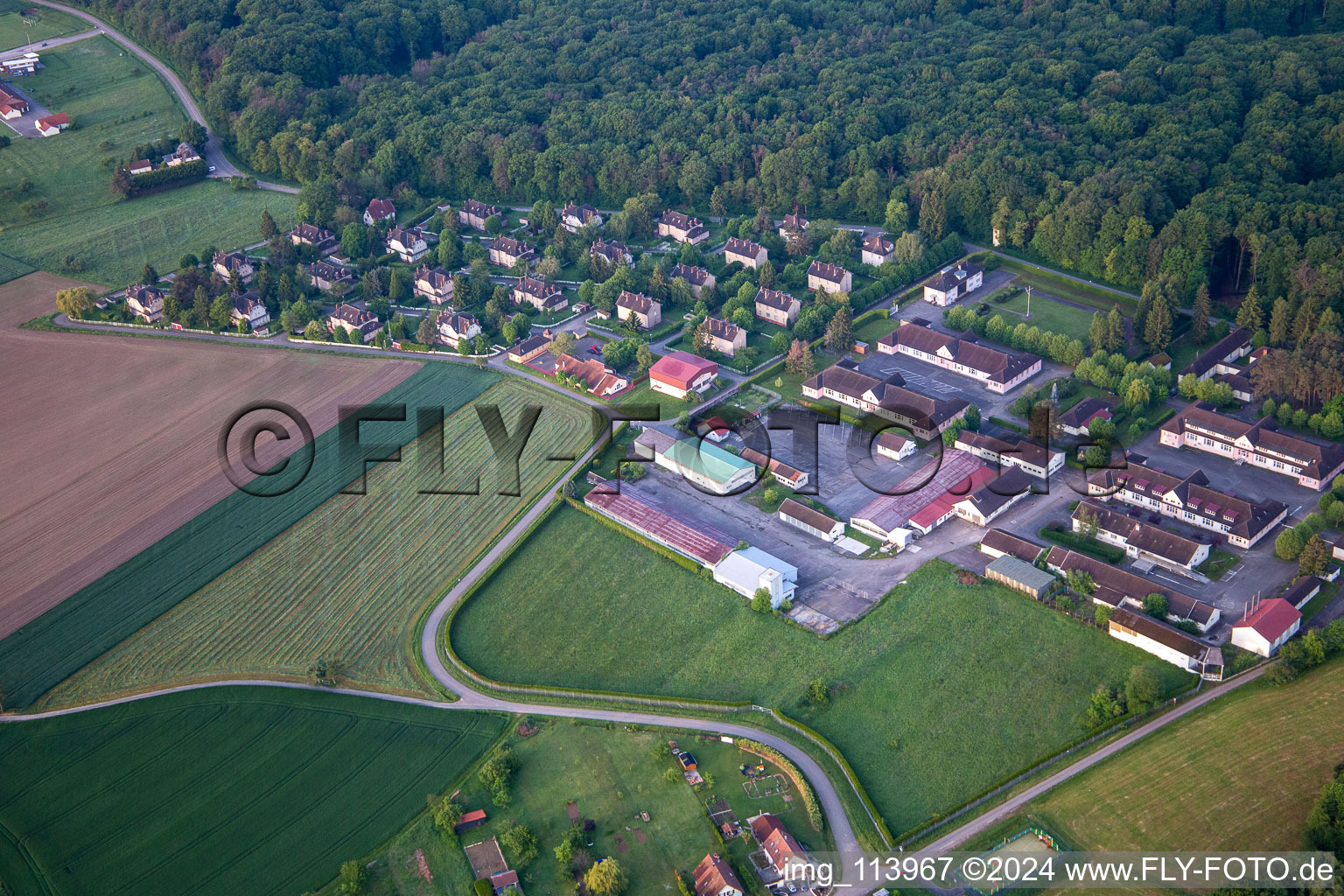 Drachenbronn-Birlenbach dans le département Bas Rhin, France hors des airs