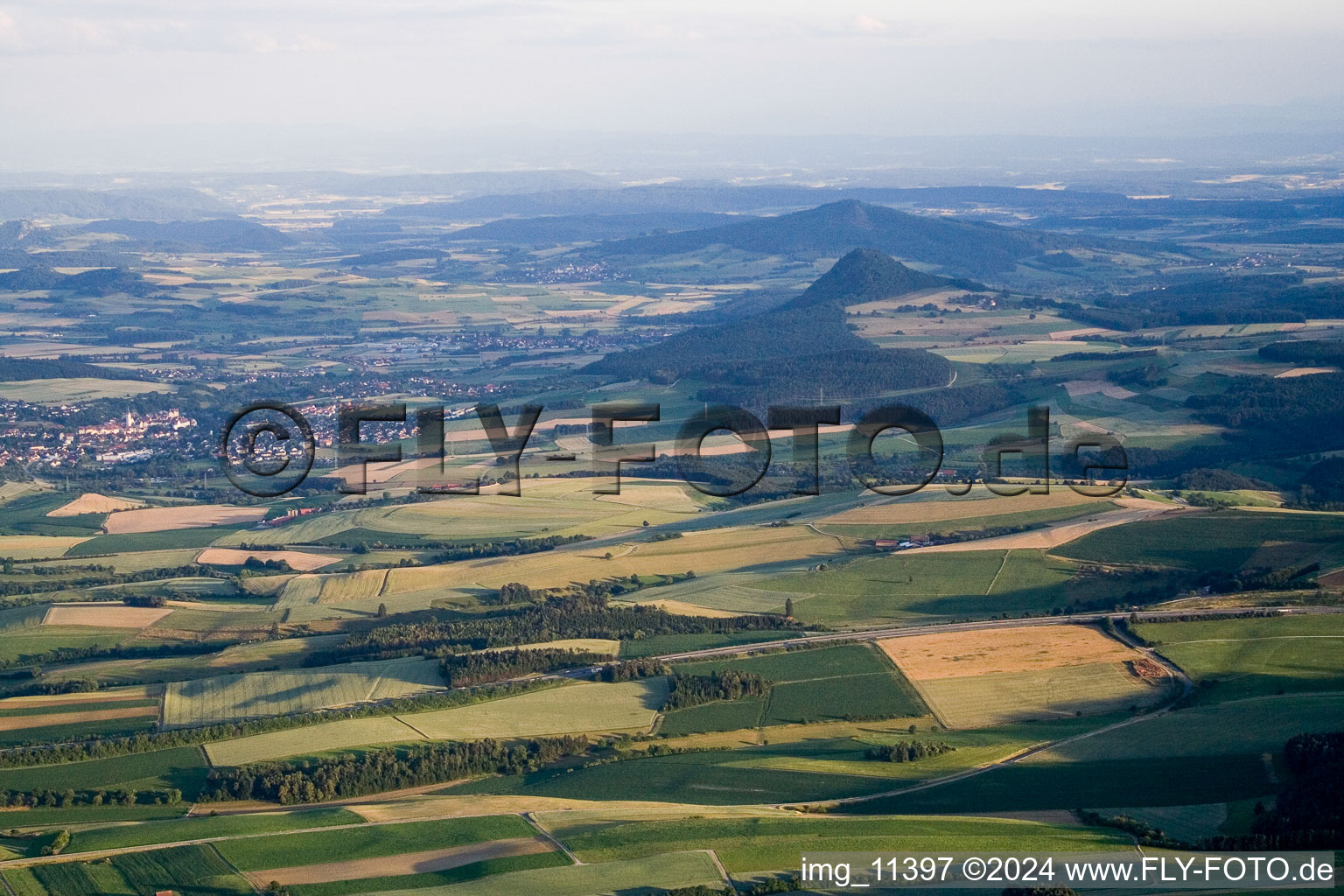 Immendingen dans le département Bade-Wurtemberg, Allemagne du point de vue du drone