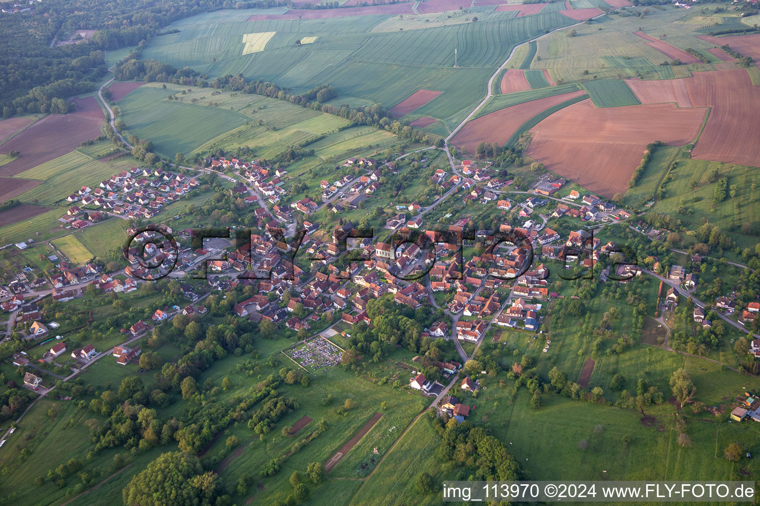 Lampertsloch dans le département Bas Rhin, France hors des airs