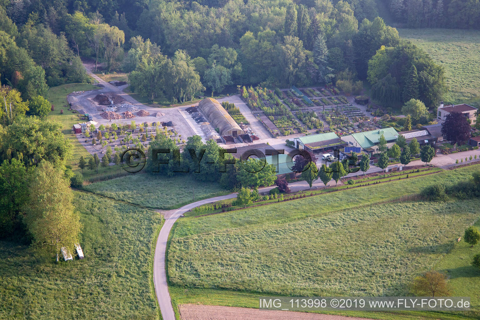 Photographie aérienne de Pépinière Bienwald / Greentec à Berg dans le département Rhénanie-Palatinat, Allemagne