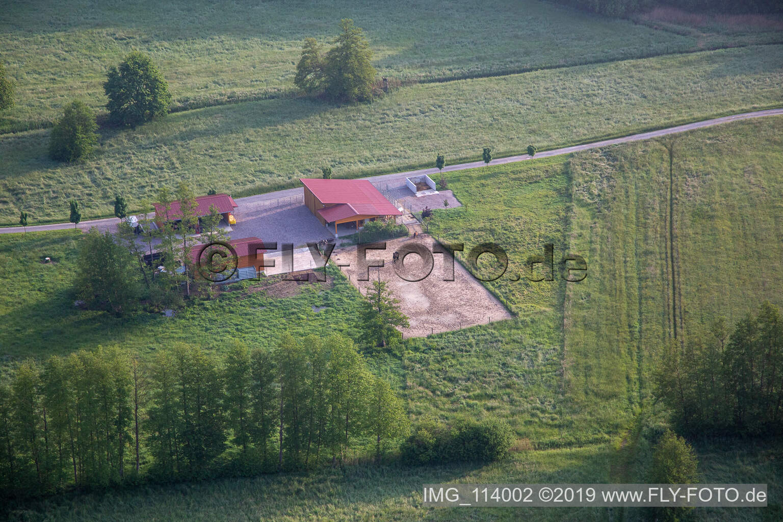 Photographie aérienne de Berg dans le département Rhénanie-Palatinat, Allemagne