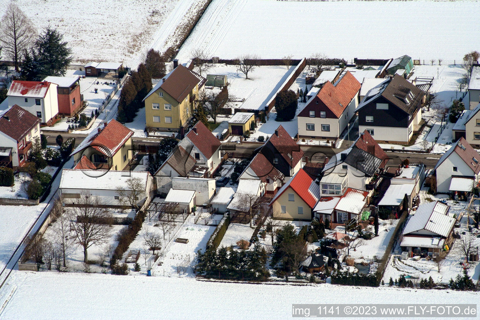 Vue aérienne de S à Freckenfeld dans le département Rhénanie-Palatinat, Allemagne