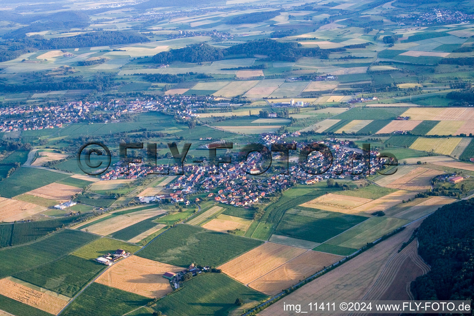 Vue aérienne de Quartier Ehingen in Mühlhausen-Ehingen dans le département Bade-Wurtemberg, Allemagne