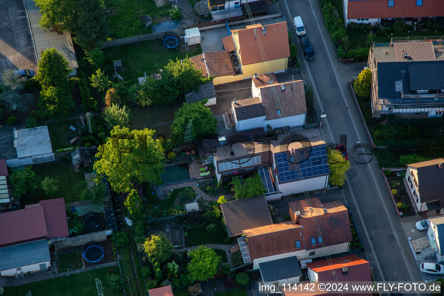 Enregistrement par drone de Kandel dans le département Rhénanie-Palatinat, Allemagne