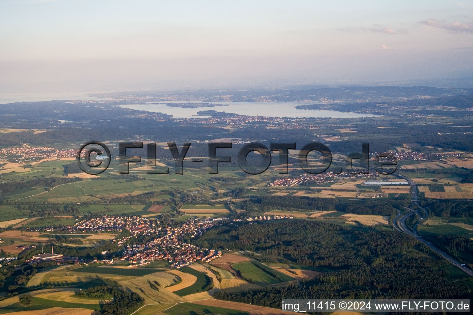 Bittelbrunn dans le département Bade-Wurtemberg, Allemagne d'en haut