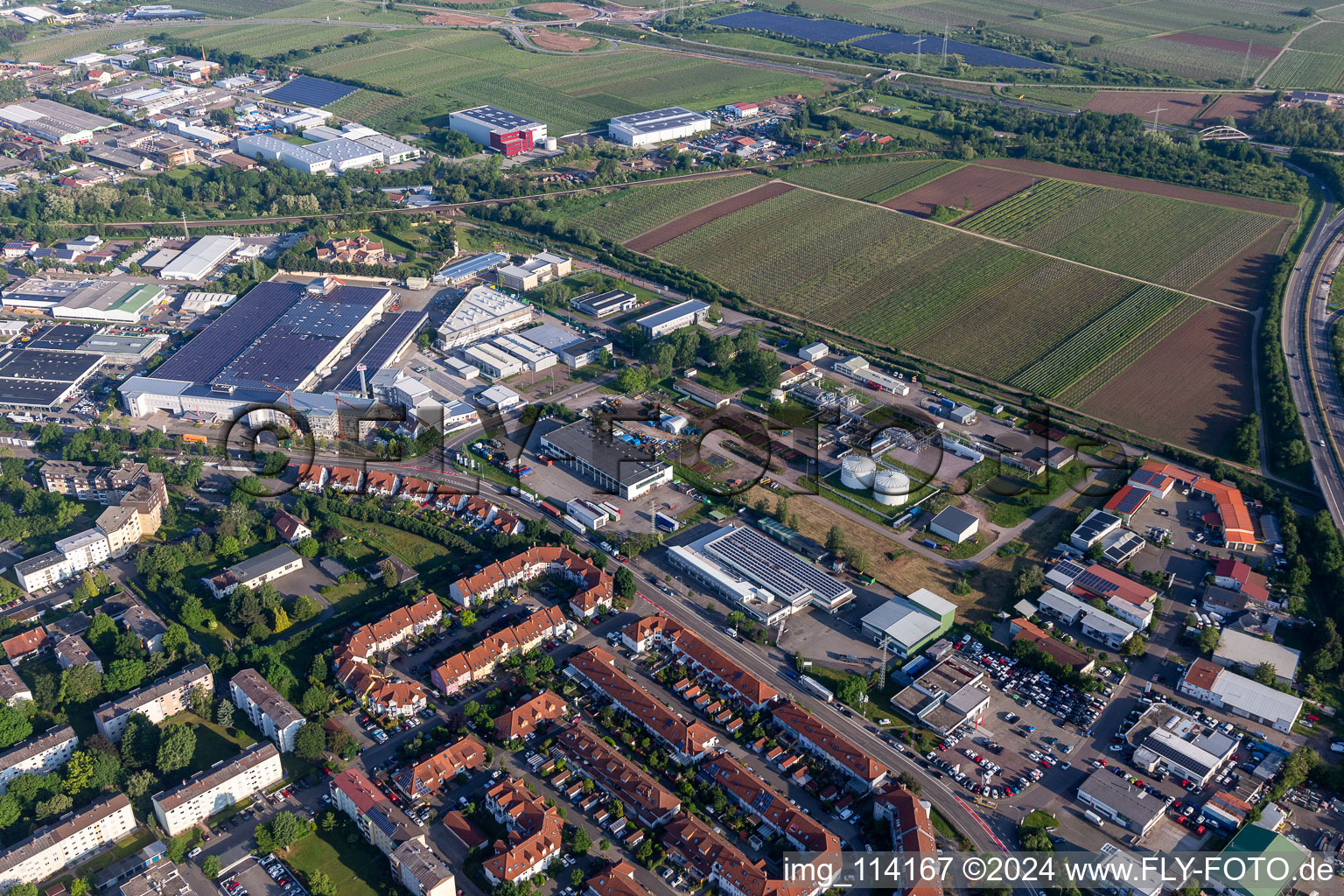 Landau in der Pfalz dans le département Rhénanie-Palatinat, Allemagne d'un drone