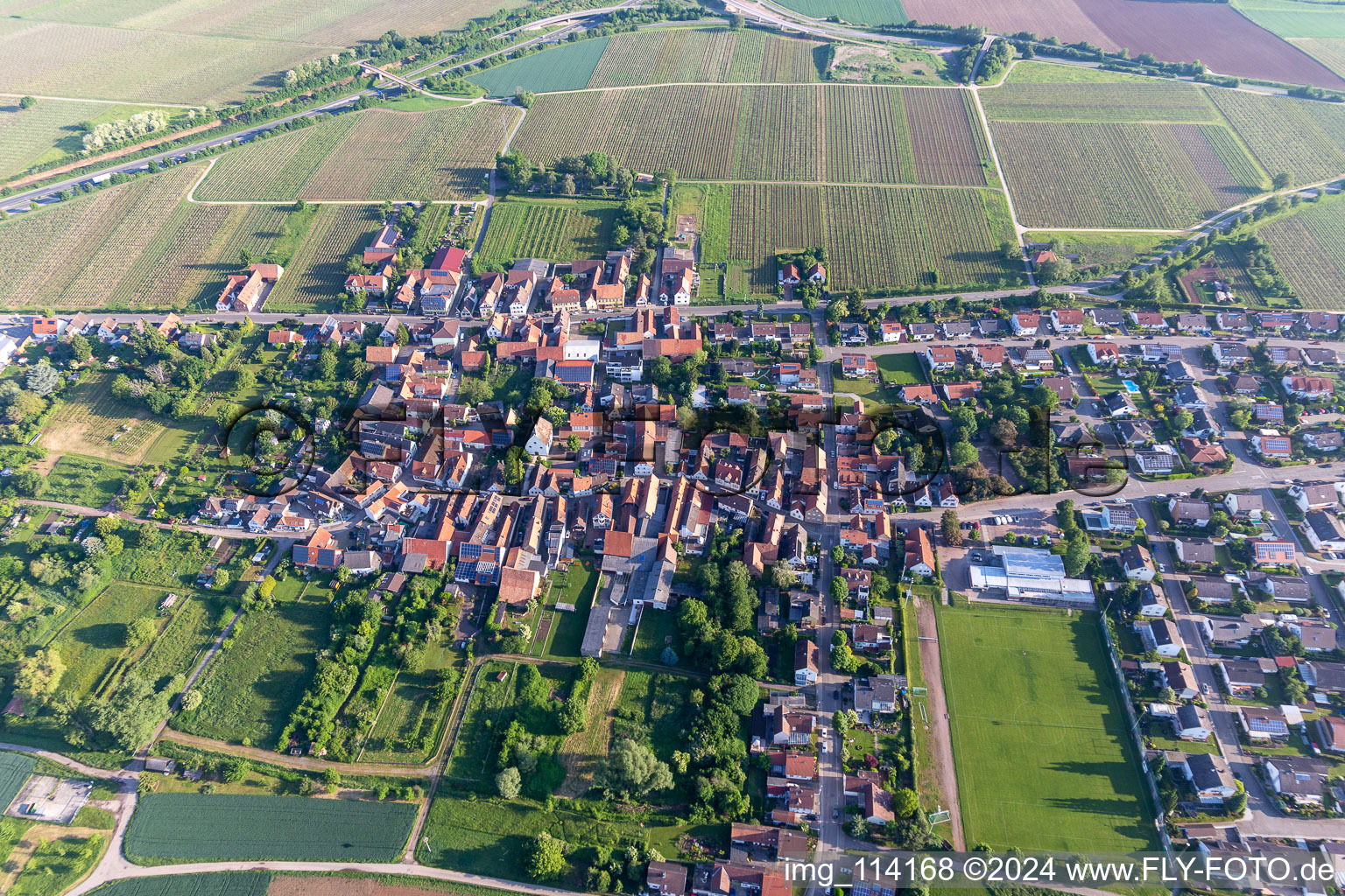 Vue d'oiseau de Quartier Dammheim in Landau in der Pfalz dans le département Rhénanie-Palatinat, Allemagne