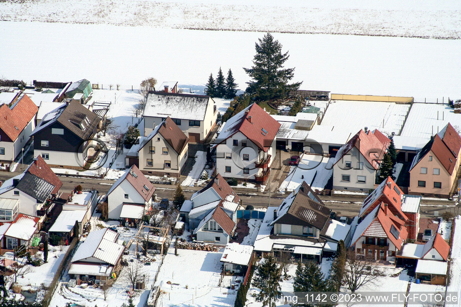 Photographie aérienne de S à Freckenfeld dans le département Rhénanie-Palatinat, Allemagne