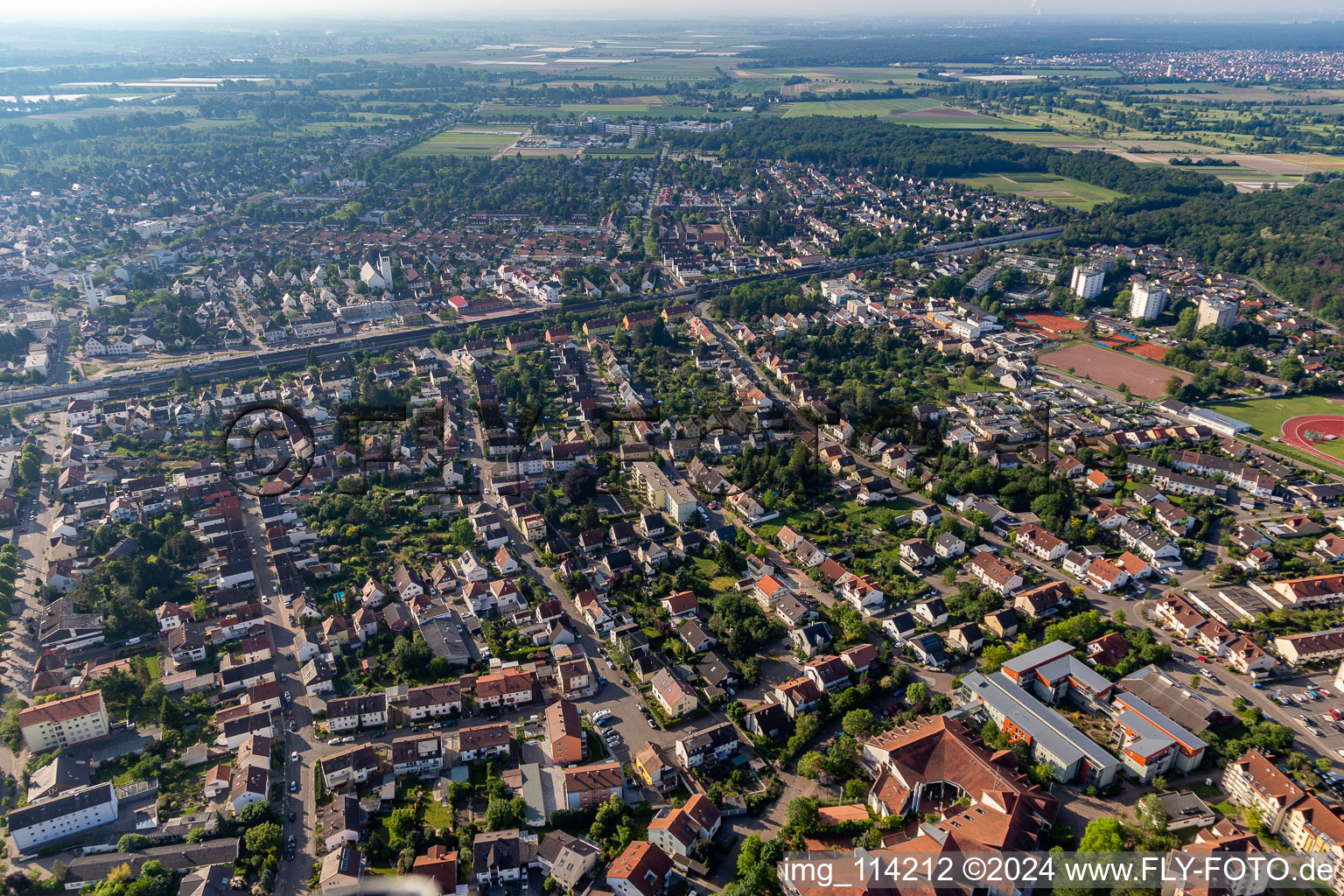 Limburgerhof dans le département Rhénanie-Palatinat, Allemagne d'en haut