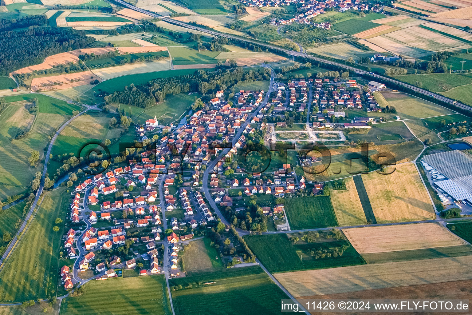 Vue aérienne de Quartier Beuren an der Aach in Singen dans le département Bade-Wurtemberg, Allemagne