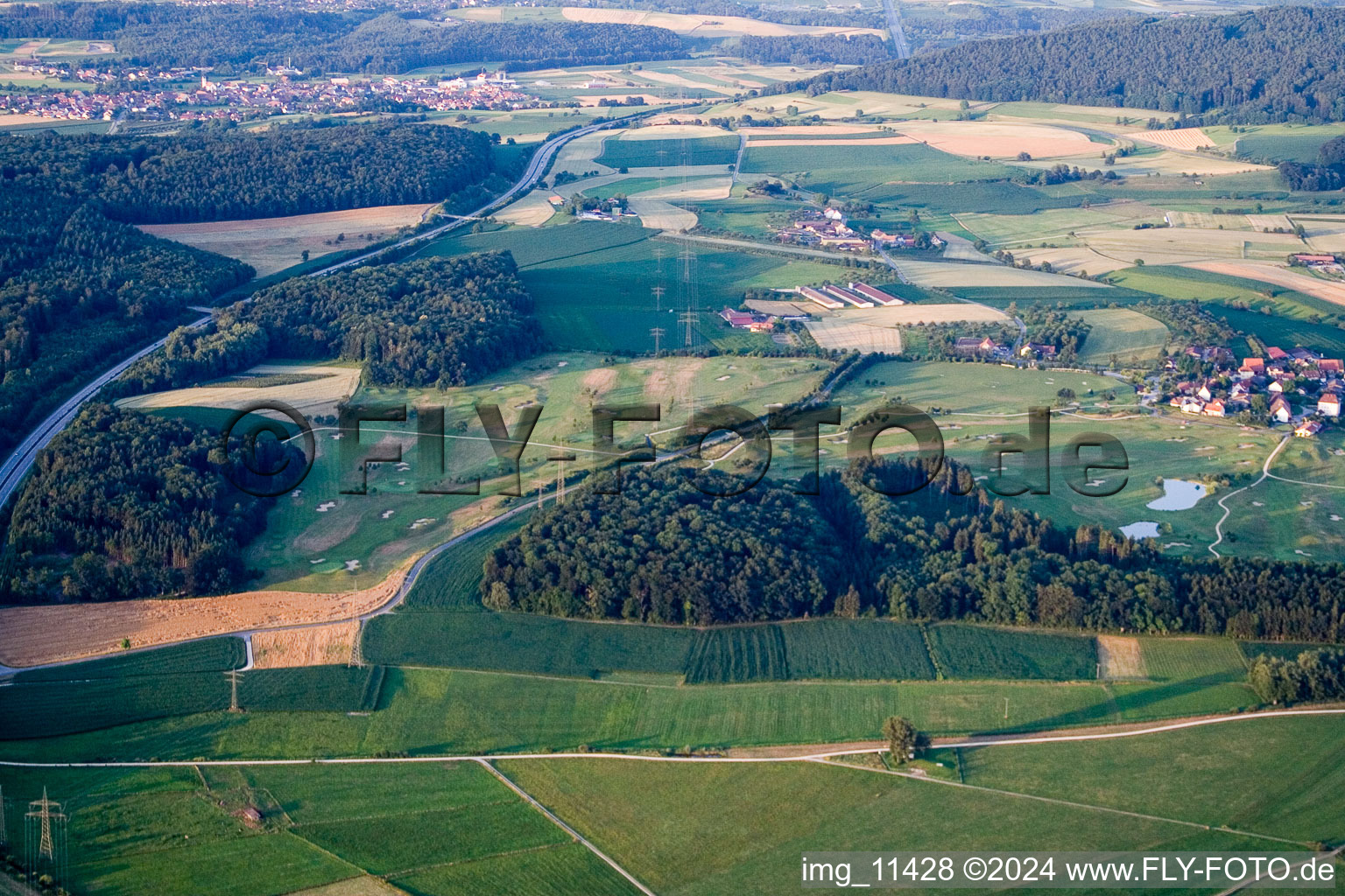 Volkertshausen dans le département Bade-Wurtemberg, Allemagne vue d'en haut