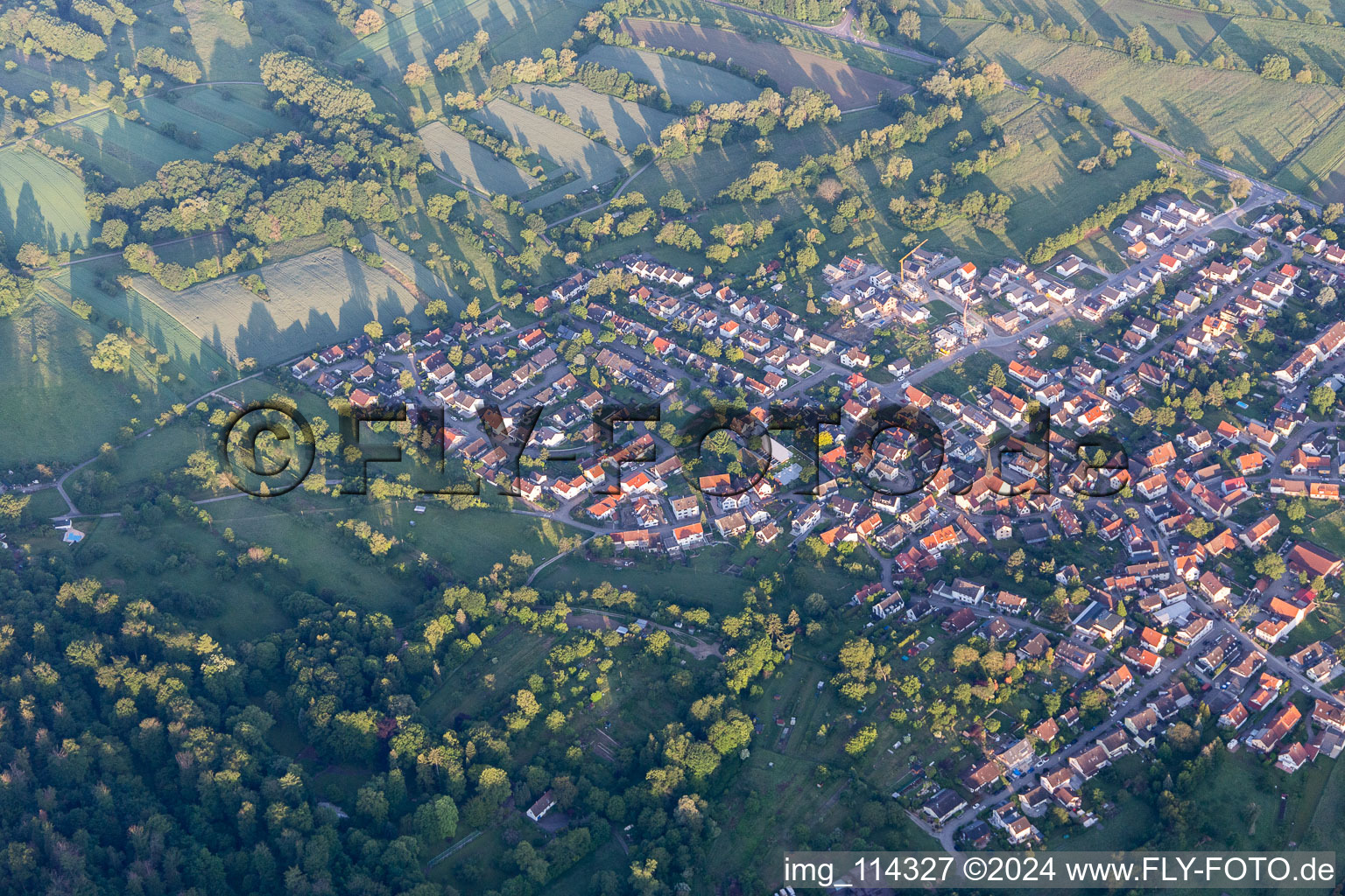 Photographie aérienne de Quartier Oberweier in Ettlingen dans le département Bade-Wurtemberg, Allemagne