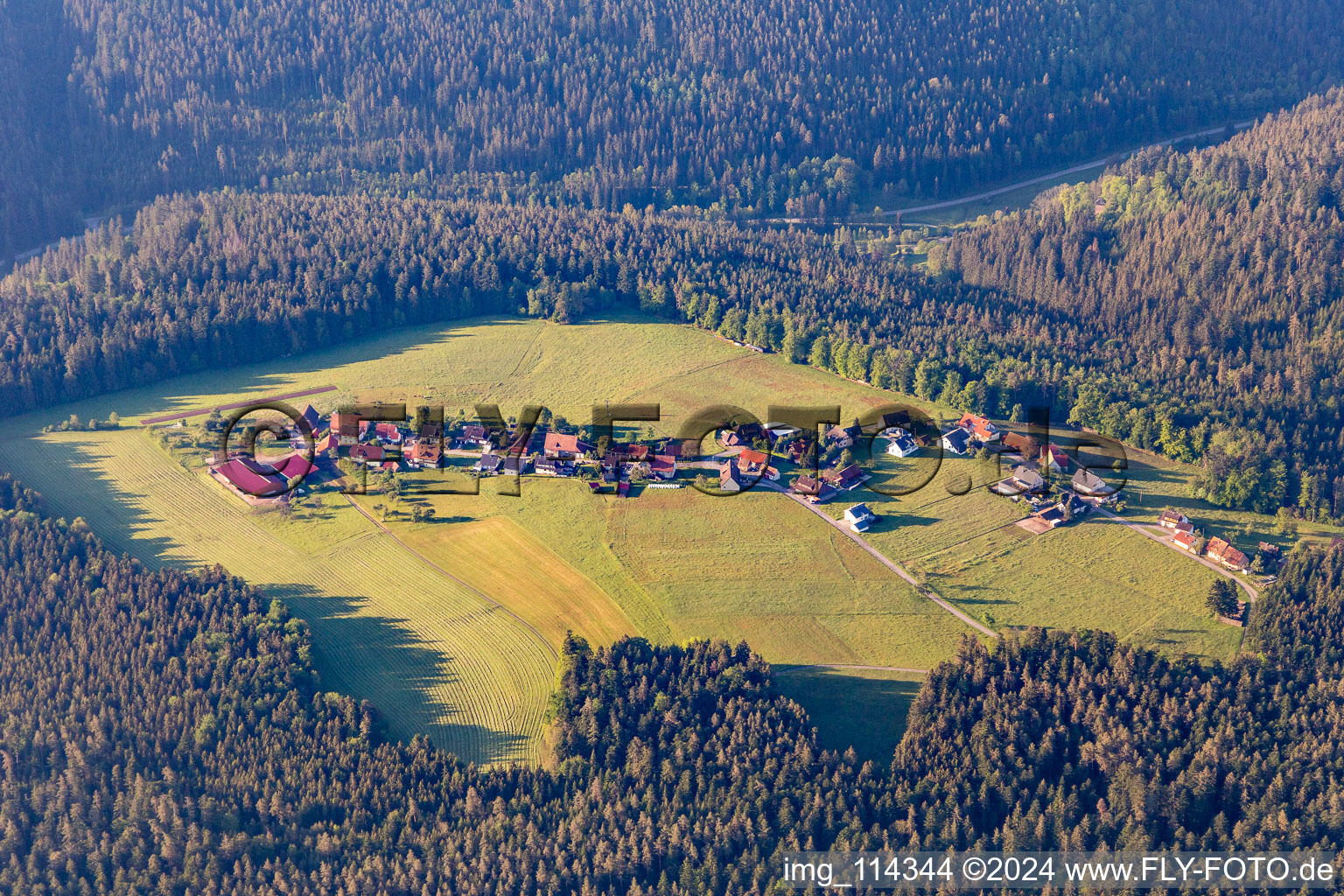 Vue aérienne de Quartier Hünerberg in Bad Wildbad dans le département Bade-Wurtemberg, Allemagne