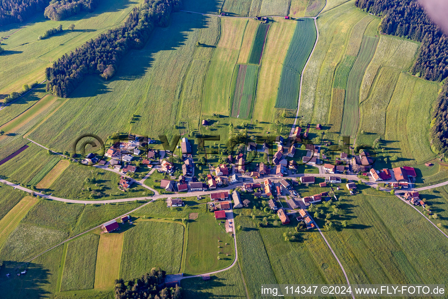 Vue aérienne de Quartier Aichelberg in Bad Wildbad dans le département Bade-Wurtemberg, Allemagne