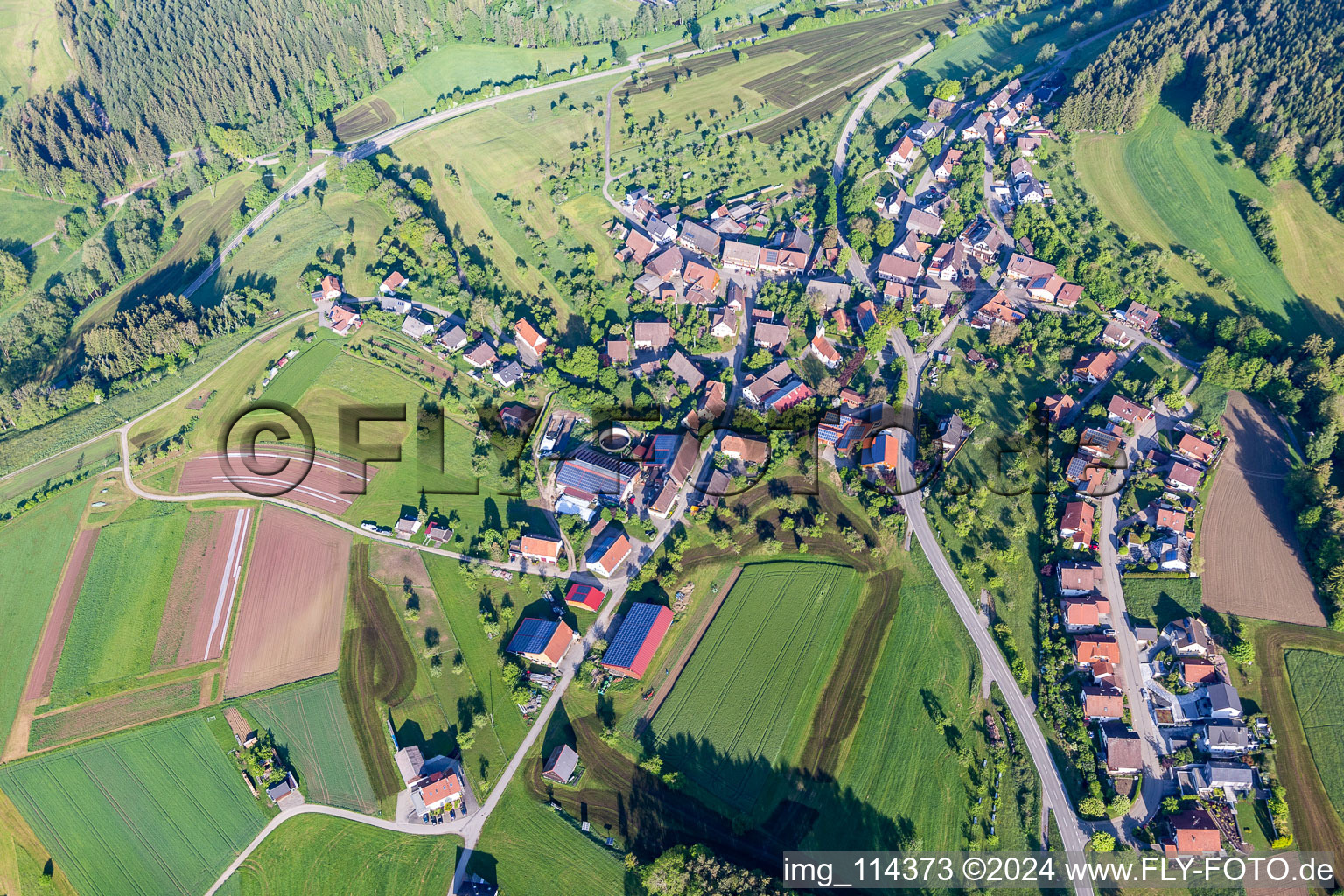 Vue aérienne de Quartier Böffingen in Glatten dans le département Bade-Wurtemberg, Allemagne