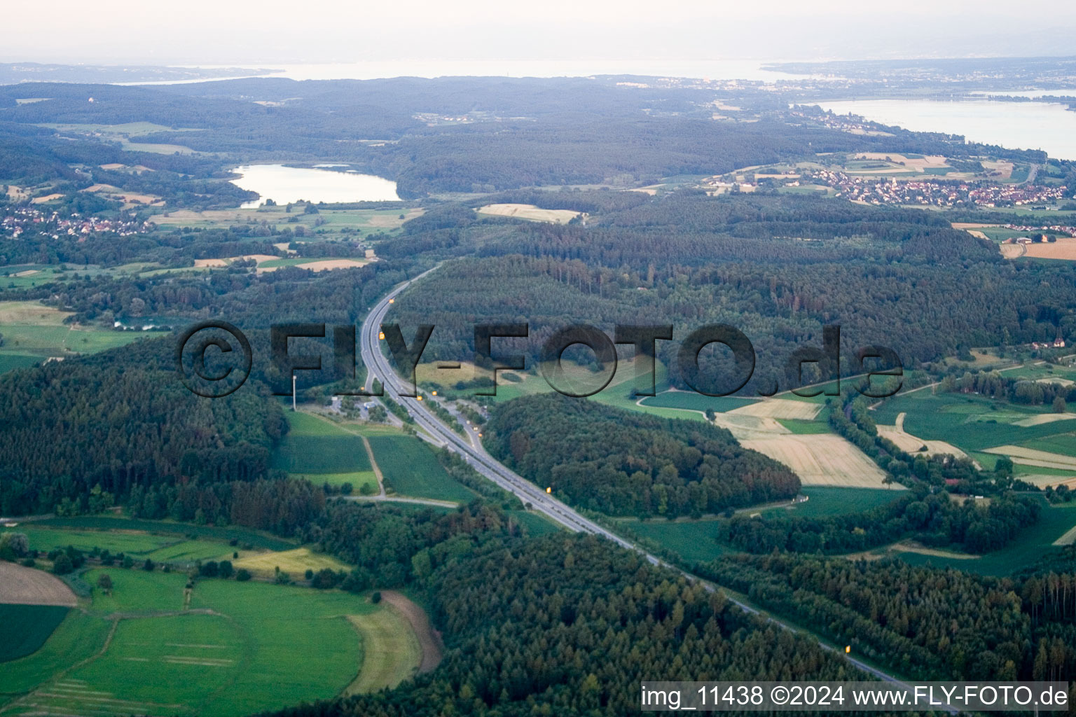 Radolfzell à Radolfzell am Bodensee dans le département Bade-Wurtemberg, Allemagne hors des airs